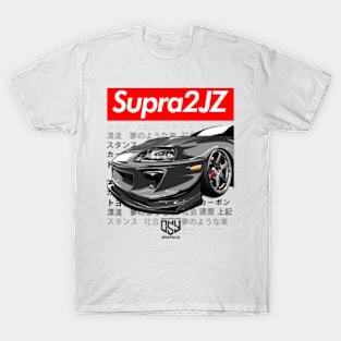 Supra MK4 2JZ (Gray) [ OSY Graphics ] T-Shirt